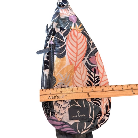 Vera Bradley Botanical Sling Backpack - Pink, Orange, Black - Picture 4 of 8